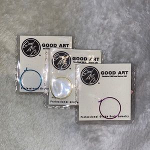 3 - 20 gauge Niobium Hoops by Good Art Co